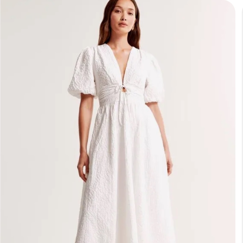 NWT Abercrombie Tie-Front Maxi Dress